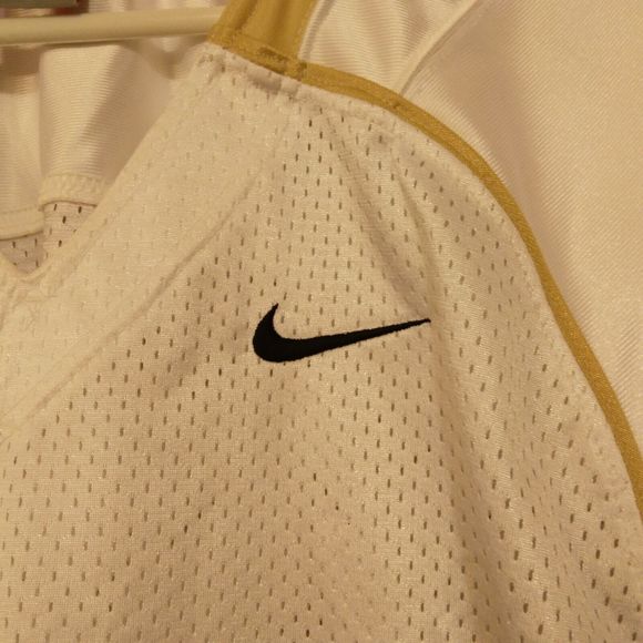 Nike vintage tshirt jersey mens Xl Xlarge white short sleeve football 90s - Picture 3 of 10